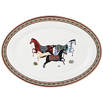 Сервиз обеденный из фарфора с изображением лошадей на 6 персон 23 предмета Porcelain Horse Set  варинант исполнения - 4 | Loft Concept в Краснодаре