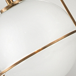 Подвесной светильник с белым плафоном в форме шара в арочной подвеске Hinkley варинант исполнения - 18 | Loft Concept в Краснодаре