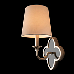 Бра с белым текстильным абажуром и фигурным основанием с зеркальной вставкой Vitorino варинант исполнения - 21 | Loft Concept в Краснодаре