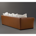 Элитарный современный диван Birmingham с кожаной спинкой варинант исполнения - 2 | Loft Concept в Краснодаре