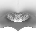 Подвесной светильник с белым фигурным абажуром и мягкими волнистыми краями Cloud Motion  варинант исполнения - 6 | Loft Concept в Краснодаре