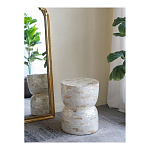 Приставной столик с мозаичным рисунком из раковин устриц Bone Inlay варинант исполнения - 5 | Loft Concept в Краснодаре