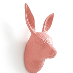 Настенный крючок в виде зайца Hare Wall Hook Pink варинант исполнения - 2 | Loft Concept в Краснодаре