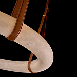 Люстра в форме обруча из натурального камня Minerals of Light варинант исполнения - 3 | Loft Concept в Краснодаре