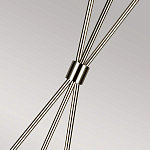 Торшер на трех тонких перекрещенных ножках с белым конусным абажуром из льна Feiss варинант исполнения - 7 | Loft Concept в Краснодаре