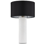 Настольная лампа с белым фактурным корпусом и черным абажуром Twisted варинант исполнения - 4 | Loft Concept в Краснодаре