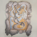 Тканый вручную монументальный настенный гобелен Soft Inception варинант исполнения - 3 | Loft Concept в Краснодаре