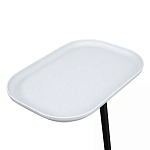 Столик приставной с прямоугольной серой столешницей Steel Stable Table варинант исполнения - 4 | Loft Concept в Краснодаре