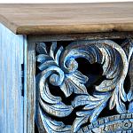 Комод с резным фасадом Blue Carved Chest of Drawers варинант исполнения - 4 | Loft Concept в Краснодаре