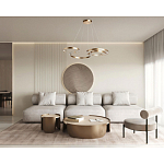 Люстра подвесная светодиодная в виде волнообразной ленты Ribbon Vortex варинант исполнения - 26 | Loft Concept в Краснодаре