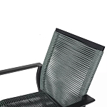 Стул темно-серый с высокой плетеной спинкой и сиденьем Braided Strength варинант исполнения - 8 | Loft Concept в Краснодаре