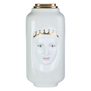 Ваза с золотисто-белыми фрагментами Faces of Imagination