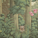 Обои ручная роспись Redwoods Sequoia colourway on Aurore scenic paper варинант исполнения - 1 | Loft Concept в Краснодаре