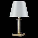 Настольная лампа с белым тканевым абажуром в форме конуса Laurent варинант исполнения - 8 | Loft Concept в Краснодаре