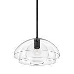 Подвесной светильник с прозрачным двойным стеклянным плафоном в форме купола и внутренней сферой Hinkley варинант исполнения - 1 | Loft Concept в Краснодаре