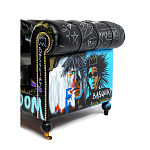 Кресло "Баския и Уорхол" Basquiat Warhol graffiti chair натуральная кожа варинант исполнения - 3 | Loft Concept в Краснодаре