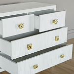 Бельевой Комод с 4 ящиками Elsa Dreams White варинант исполнения - 3 | Loft Concept в Краснодаре