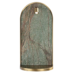 Настенный светильник зеленого цвета с бронзовой рамкой овальной формы с полкой Herbarium  варинант исполнения - 2 | Loft Concept в Краснодаре