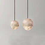 Подвесной светильник светодиодный с плафоном сферической формы Stone Helios варинант исполнения - 2 | Loft Concept в Краснодаре