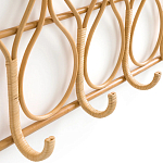 Настенная вешалка из ротанга Wila Wall Hanger L варинант исполнения - 5 | Loft Concept в Краснодаре