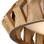 Люстра круглая из толстых деревянных реек Wooden Slats варинант исполнения - 1 | Loft Concept в Краснодаре