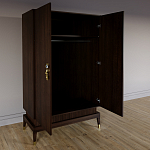 Платяной шкаф Elsa Dreams Walnut с 2-мя фасадами варинант исполнения - 1 | Loft Concept в Краснодаре