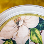 Стул светло-серый из натурального бука с изображением птиц и цветов Blooming Birds варинант исполнения - 5 | Loft Concept в Краснодаре