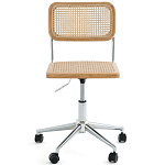 Офисный стул из ротанга на колёсах June Rattan Wicker Chair варинант исполнения - 2 | Loft Concept в Краснодаре