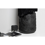 Напольная лампа черная с текстильными элементами "ЯРВИ" варинант исполнения - 6 | Loft Concept в Краснодаре