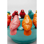 Декоративное дизайнерское блюдо разноцветные попугаи  варинант исполнения - 4 | Loft Concept в Краснодаре