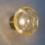 Бра с круглым плафоном из прозрачного стекла с пузырьками воздуха Effervia  варинант исполнения - 2 | Loft Concept в Краснодаре