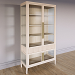 Витрина Primo со стеклянными фасадами и 2 ящиками Светлый дуб варинант исполнения - 2 | Loft Concept в Краснодаре