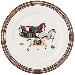 Сервиз обеденный из фарфора с изображением лошадей на 6 персон 23 предмета Porcelain Horse Set  варинант исполнения - 3 | Loft Concept в Краснодаре