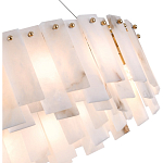 Люстра круглая декорированная натуральным камнем Stone Interior Accent варинант исполнения - 5 | Loft Concept в Краснодаре