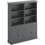 Двойной стеллаж с ящиками и дверцами Percent Rack варинант исполнения - 1 | Loft Concept в Краснодаре