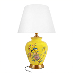 Настольная лампа желтая с изображением птиц Slip Away варинант исполнения - 7 | Loft Concept в Краснодаре