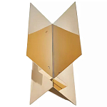 Дизайнерский журнальный стол фигурный золотого цвета Ufuri варинант исполнения - 1 | Loft Concept в Краснодаре