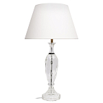 Настольная лампа хрустальная с белым абажуром Diamond Facets варинант исполнения - 1 | Loft Concept в Краснодаре