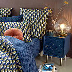 Тумба с одной дверцей Scale Ornament Blue Nightstand варинант исполнения - 5 | Loft Concept в Краснодаре