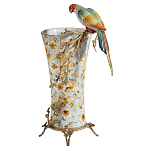 Ваза фарфоровая с птицей на бронзовой ветке Garden of Eden варинант исполнения - 1 | Loft Concept в Краснодаре