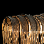 Люстра подвесная с металлическими цепочками и изогнутыми металлическими дугами 72 см Atlantis Chain варинант исполнения - 10 | Loft Concept в Краснодаре