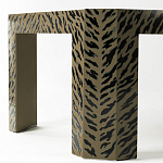 Дизайнерский кофейный стол с рисунком леопард Neytiri Beige Leopard варинант исполнения - 3 | Loft Concept в Краснодаре