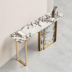 Консоль с прямоугольной мраморной столешницей Vivian Console варинант исполнения - 2 | Loft Concept в Краснодаре