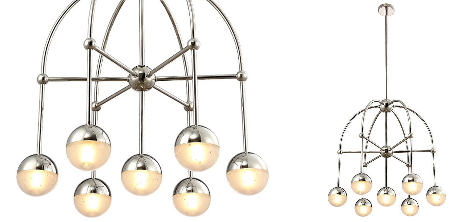 Люстра Heidy Chrome Chandelier 7 Люстра Heidy Chrome Chandelier 7 - Loft-Concept в Краснодаре