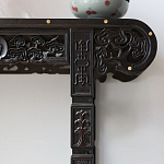 Черная резная консоль в Китайском стиле из массива Black Dragon Console варинант исполнения - 1 | Loft Concept в Краснодаре