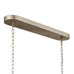 Люстра овальной формы с фактурным серебряным каркасом и тканевым абажуром Silver Honeycomb варинант исполнения - 4 | Loft Concept в Краснодаре