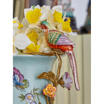 Ваза с птичкой из фарфора с бронзовыми элементами Garden of Eden варинант исполнения - 9 | Loft Concept в Краснодаре