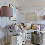 Обои ручная роспись Bamboo Special Colourway on Natural Mica metallic silk варинант исполнения - 1 | Loft Concept в Краснодаре