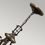 Люстра бронзового цвета с бежевыми абажурами из органзы в классическом стиле Hinkley варинант исполнения - 10 | Loft Concept в Краснодаре