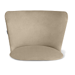 Барный стул со спинкой на 4-х коричневых ножках Бежевый Велюр Ava Charm варинант исполнения - 3 | Loft Concept в Краснодаре